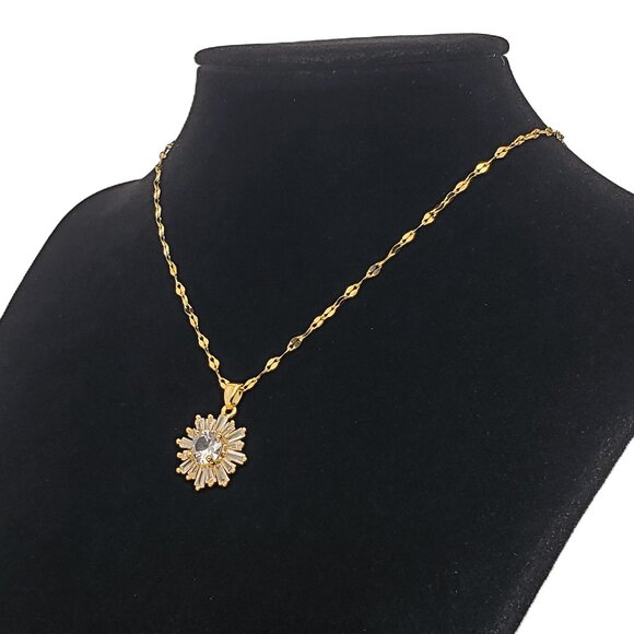 14K Gold 18" Womens 2ct Diamond Pendant Necklace Ladies New 14 K Silver Jewelry - Picture 5 of 6